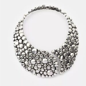 Zara Silver Ball Cluster Necklace